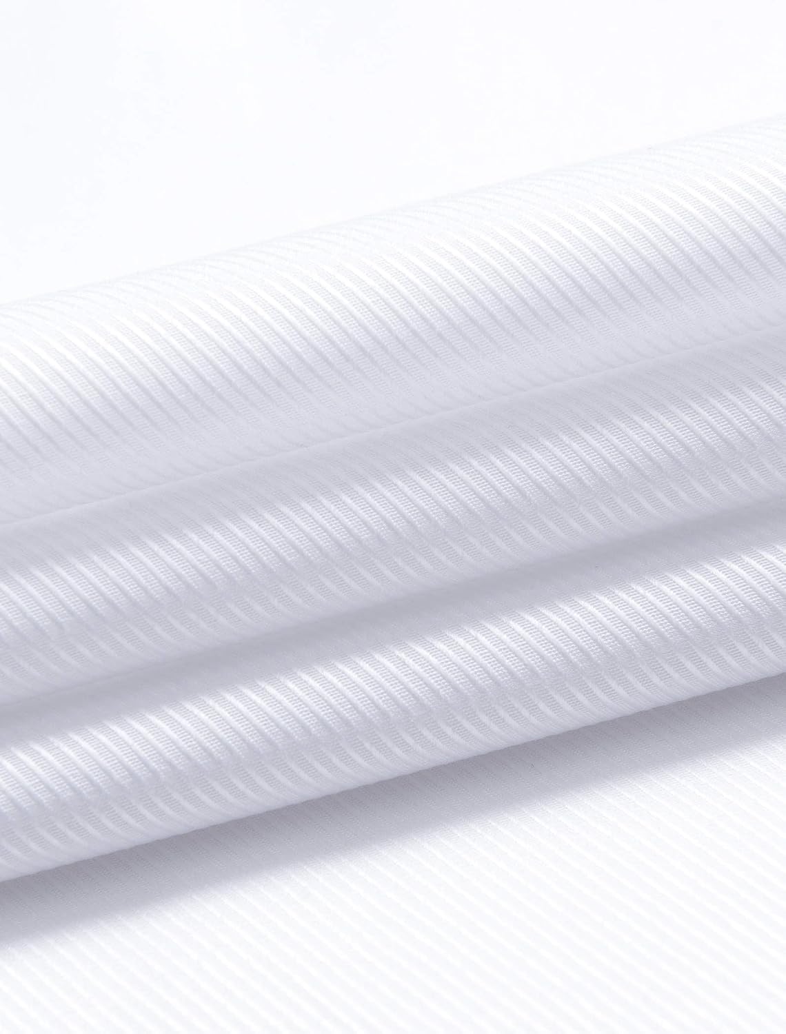 Alimens & Gentle French Cuff Regular Fit Dress Shirts (Cufflink Included) White